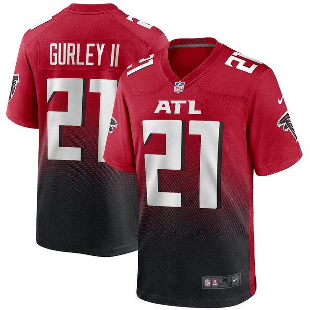 mens nike todd gurley ii red atlanta falcons 2nd alternate game jersey